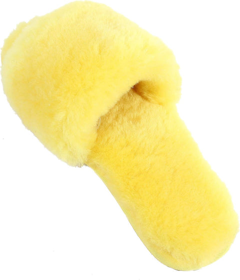 Boiled Wool Slippers Women Real Fur Slippers Open Toe House Slippers Luxury Slippers Dechic Slippers