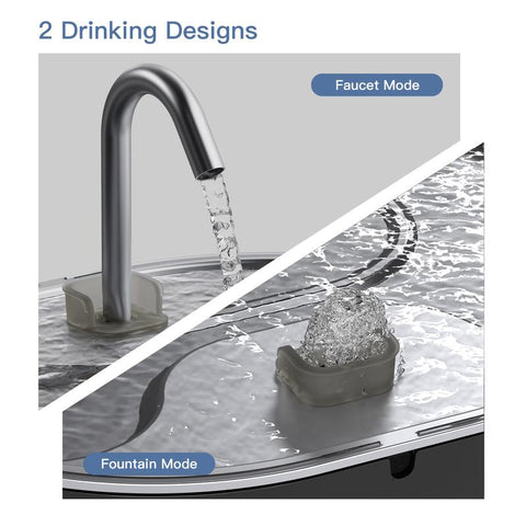Today'S Deals - Geoorood 3.2L/0.85Gallon/108.2Oz Cat Water Fountain - 304 Stainless Steel, Dual-Mode, LED Alert, 20Db Quiet, Bpa-Free ABS, Pet-Friendly, Dishwasher-Safe #Cozyvibes