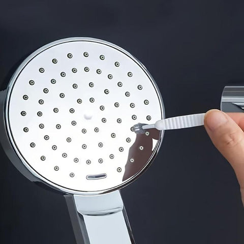 Plastic Bathroom Shower Head Cleaning Brush, 10Pcs Portable Mini Lightweight Disposable Shower Head Cleaning Brush, Home Essentials, Bathroom Cleaning Tools Supplies for Travel, Kitchenware, Scrubbing Stick, Bathroom Accessories, House Cleaning Tools
