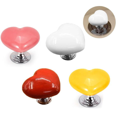 8 Counts Toilet Button Pusher, Love Heart Shaped Toilet Flusher Top Push Button Helper, Toilet Press Tool for Protect Long Nails