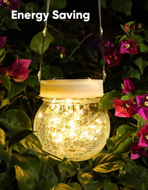 Solar Lantern Solar Lights Outdoor Waterproof 6-Pack, Solar Powered Hanging L...