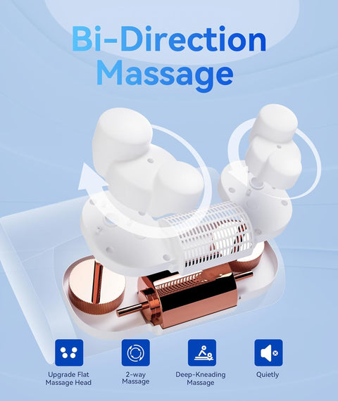 Back Massager, Shiatsu Neck Massager for Pain Relief Deep Tissue with Heat, Electric Kneading Massage Pillow for Back, Shoulder, Foot, Muscle Pain Relief, Gifts for Women/Men/Mom/Dad