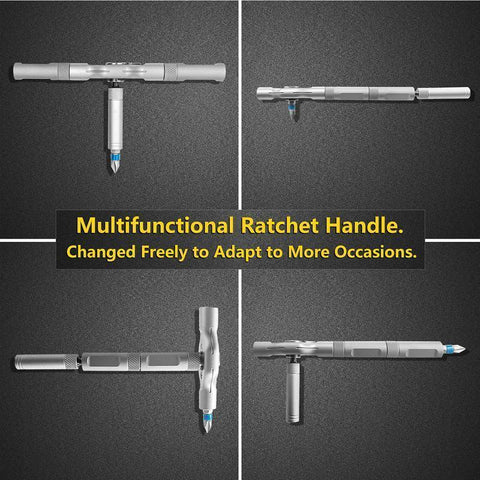 [Dealsforyoudays] 24 in 1 Dly Screwdriver Set,1 Set Switchablescrewdriver Shape Magnetic Screwdriver Set,Compact and Portable Ratchet Screw0Driver Sethome Repair Tool Box