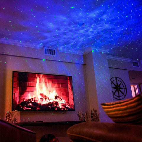 Sky Lite - LED Laser Star Projector, Galaxy Lighting, Nebula Lamp for Gaming Room, Home Theater, Bedroom Night Light (Green Stars)