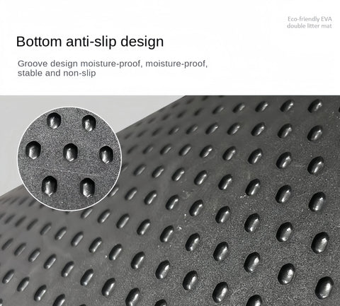 Large Size Cat Litter Mat Double Layer Waterproof Pet Litter Box Mat Non-Slip Sand Cat Pad Washable Cat Litter Mat Pet Supplies