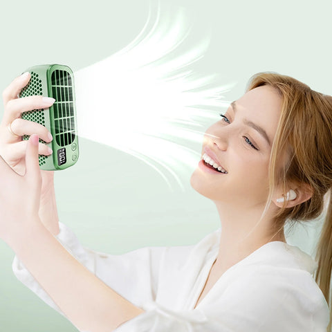 Mini USB Powered Portable Standing Fans, Green