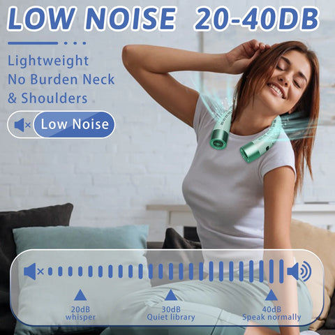 5-Speed Bladeless Rechargeable Portable Neck Fan