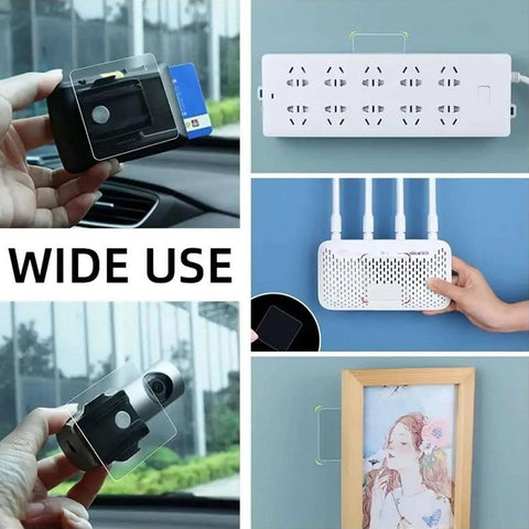 Portable Double Sided Rectangle Tape, 10Pcs High Viscosity Adhesive Tape, Multifunctional Sticky Tape for Home & Office