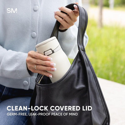 Simple Modern 30Oz Mesa Loop Water Bottle with Straw - Cup Holder Friendly Insulated Stainless Steel Bottles for Travel, Sports and School