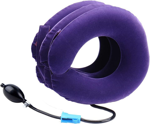 Cervical Neck Traction Device Inflatable Neck Stretcher, Easy to Use for Chronic Neck and Shoulder Pain Relief Traction Spine Alignment, Neck Cervical Brace
