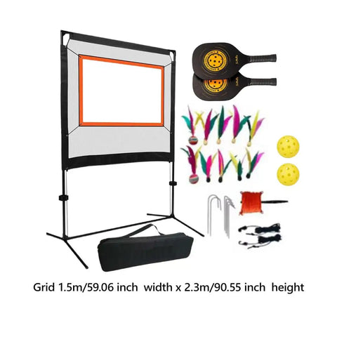 Badminton Net Set with Stand Rackets Shuttlecocks Versatile Easy Setup Court for Men Women Backyard Outdoor Beach Games Practice