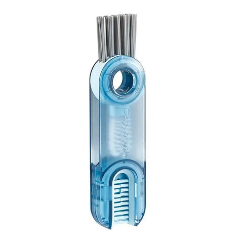 1Piece 3 in 1 Bottle Cup Lid Brush Straw Cleaner Tool Multi-Functional Crevice Cleaning Brush