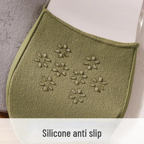 3 Pairs Invisible Boat Socks Women Summer Silicone Non-Slip Socks for High Heels Shoes Ice Silk Thin Half-Palm Suspender New