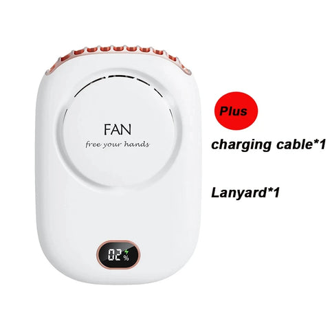 New Mini Portable Fan Portable Rechargeable Bladeless Turbo Ultra Quiet Student Hand Held Fan Outdoor Sports Travel