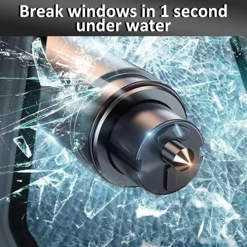 Safehammer - Upgraded Safe Hammer Glass Breaker under Water, Car Hammer Seatbelt Cutter Window Breaker Emergency Escape Tool,