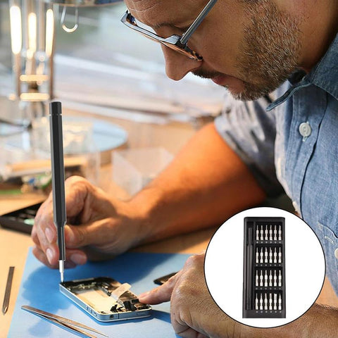 24-In-1 Mini Screwdriver Set (Non-Electric) - Micro Screwdriver Set Suitable for Phones and Computers, Suitable for Repairing Electronics, Glasses, Etc
